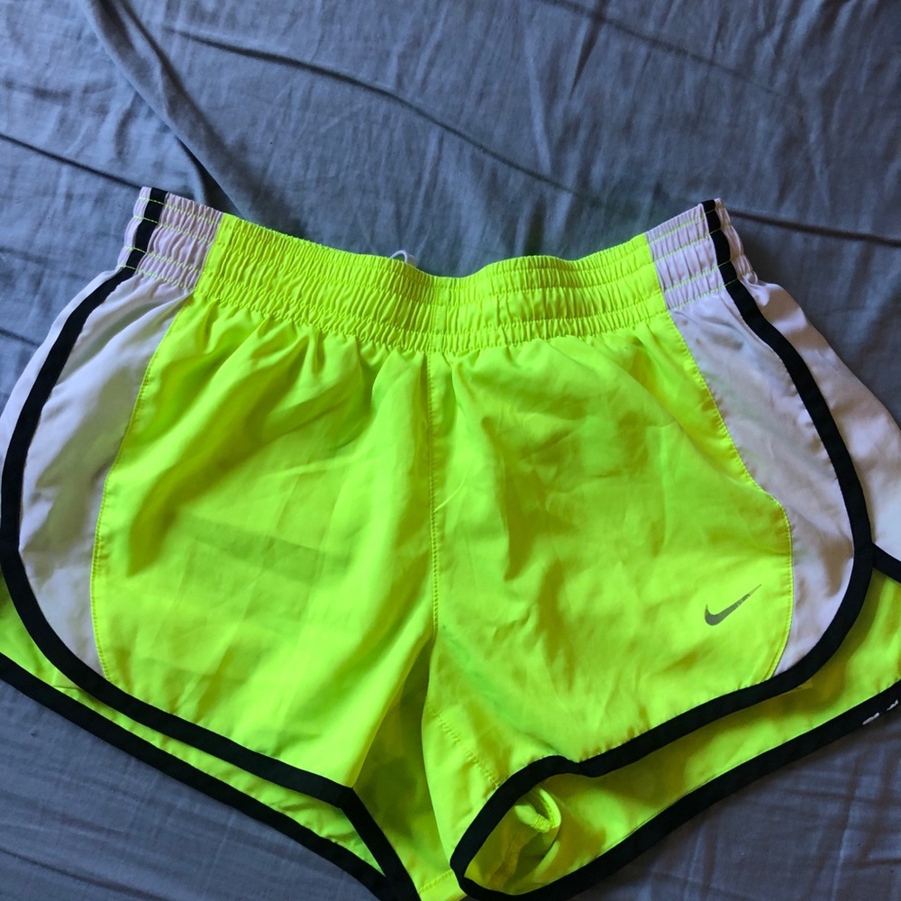 NEON NIKE RUNNING SHORTS